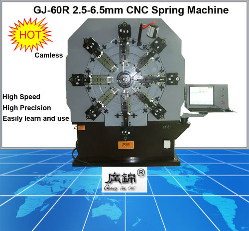 2.5mm-6.5mm CNC Camless Spring Machine