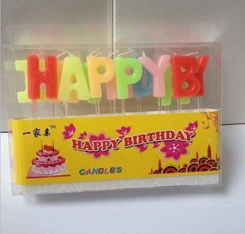 Happy Birthday Letter Shaped Birthday Candles