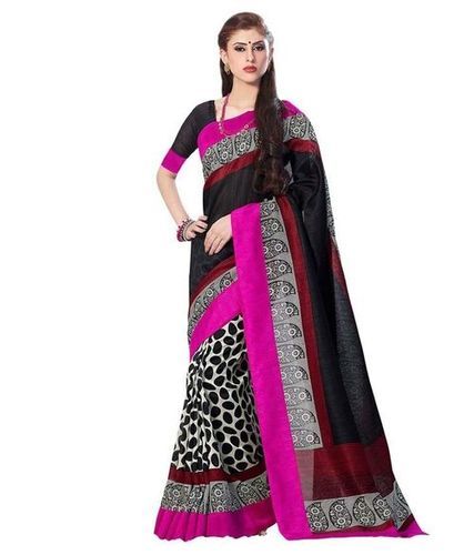 Pure Silk Bhagalpuri Printed Sarees