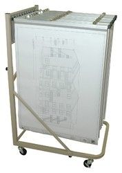 Trolley Carrier For Drawing And Plan Storage