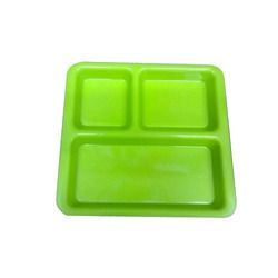 Square Compartment Plastic Plate