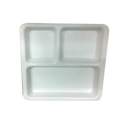 Three Compartment Plastic Plate