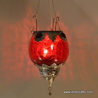 Glass Hanging T-Light