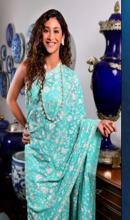 Aqua Marine Saree