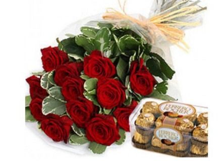  Chocolicious Roses Combo Bouquet