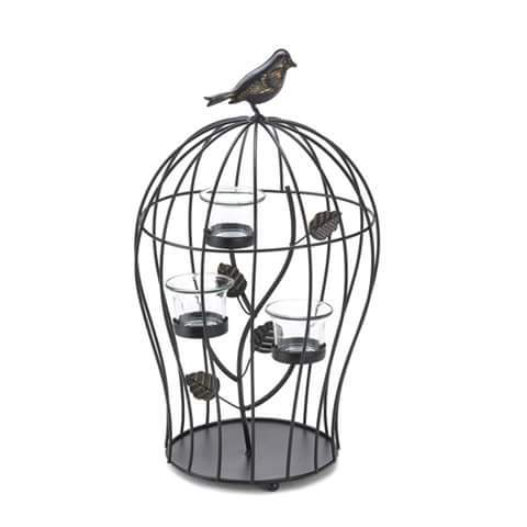 Iron Candle Cage Holder