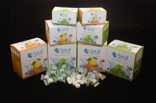 Saral Magic Napkin Candy Box in Lemon, Green Apple Fragrance
