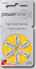 Power One Hearing Aid Battery