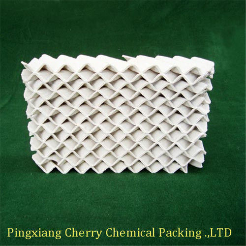 Ceramic Structured Packing - High Purity SiO2 ≥72%, Acid Resistant ≥99.5% | Low Pressure Drop, Maximum Liquid Treatment, Crush Strength ≥130 Mpa