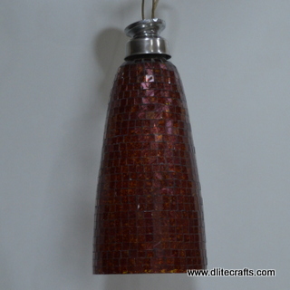 Glass Mosiac Botal Hanging By DLITE CRAFTS