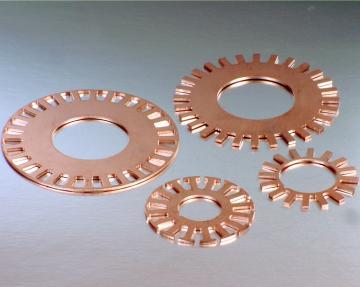 Copper Stamped Parts - Custom Dimensions, High Dimensional Accuracy, Silver/Tin/Nickel Plating Options