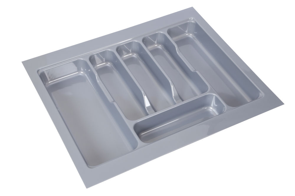 PVC Cutlery Tray - 500mm to 550mm Length, 440mm to 380mm Width, 52mm Height | Ideal for Kitchen Organization