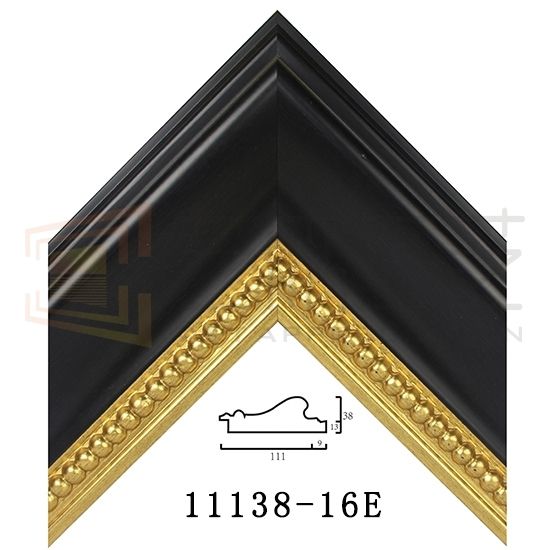 Black Embossed Picture Frame Mouldings