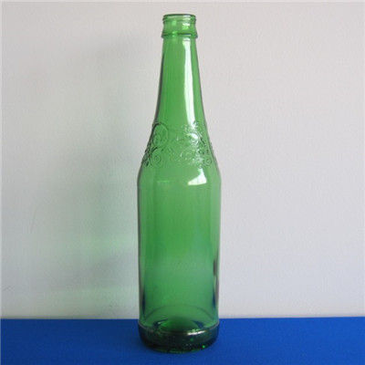 Green Glass Beer Bottle