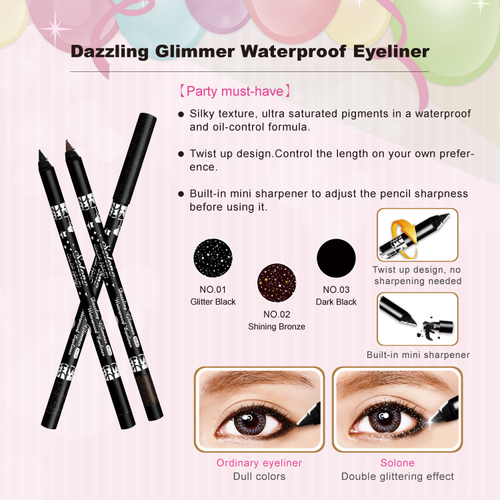 Dazzling Glimmer Waterproof Eyeliner