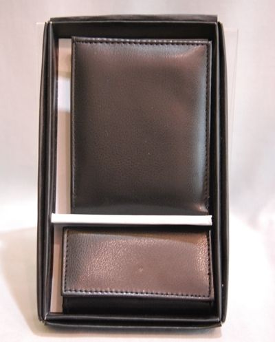 Leather Wallet and Key Pouch