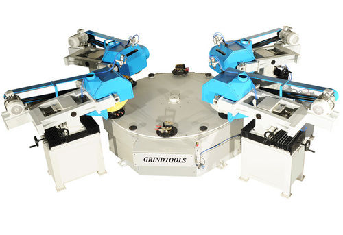 Rotary Table Four Head Polishing Machine for Bath Fittings