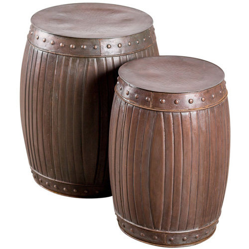 Round Industrial Drum Stool