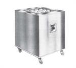 Heated Cup and Glass Dispenser - Stainless Steel 10" x 20" Heated Storage Mobile Design Swivel Casters