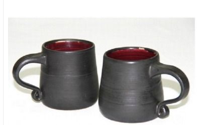 Black and Purple Ceramic Cups