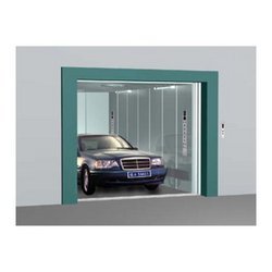 Automobile Elevator - Double Cylinder Hydraulic Design, Open Checkered Plate Platform for Multistory Vehicle Movement