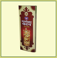 Ganesh Chandan Incense Sticks - 20 Sticks, 90 Grams Packed in 48 Dozen Cartoon Box, Customized Aroma for Spiritual Serenity