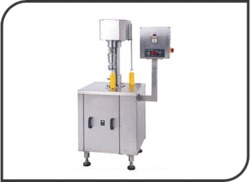 Semi Automatic Cap Sealing Machine - Single Head Table Top Model BCS-40 | Applies Various Bottle Caps at 40 Products Per Minute