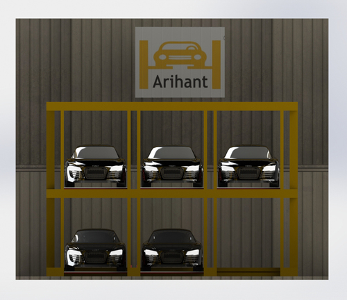 Single Post Cantilevered Parking System