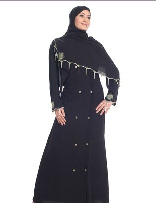 Fancy Black Burkha