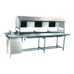 Inspection Table - 8 Feet Length, 2440 mm x 760 mm x 1325 mm Dimensions, Up To 250 Container/Minute Output, Low Maintenance, Fine Finish, Long Life 