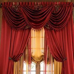 Fancy Velvet Window Curtain