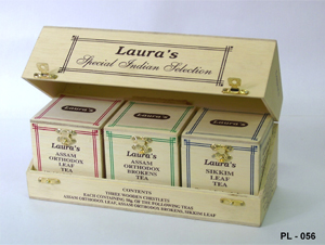 लकड़ी के चाय और उपहार बक्से