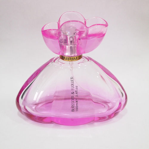 100ml Funny Glass Perfume Bottle With Flower Cap