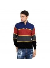 LBR Men Cool Multicolor Striped Pullover