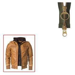 Brass Zipper For Leather Jacket