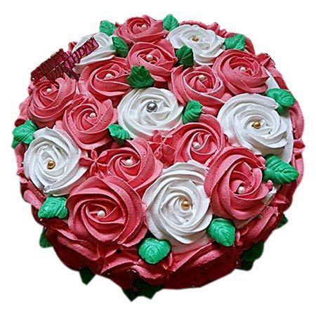 Swirl Roses Cake