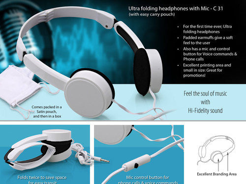 Ultra Folding Headphone 