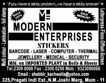 Modern Enterprises Stickers