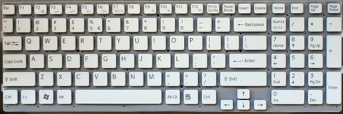 Laptop Keyboard (Sony E Series SVE-15 (White))