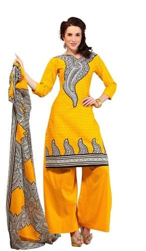 Printed Cotton Salwar Suits - Premium Quality Fabric, Contemporary Design Trends 