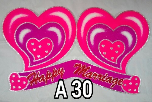Thermocol Heart Marriage Banner A30 At Best Price In Vadodara