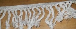 Hand Knit White Fringe Jhalar