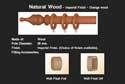 Natural Wood Curtain Rods