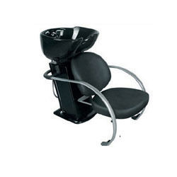 Black Leather Shampoo Chair