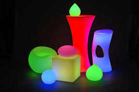 Colored LED Chair and Stool