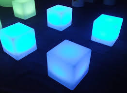 Colored Led Cube Chair