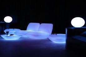 Colored Led Sofa Set