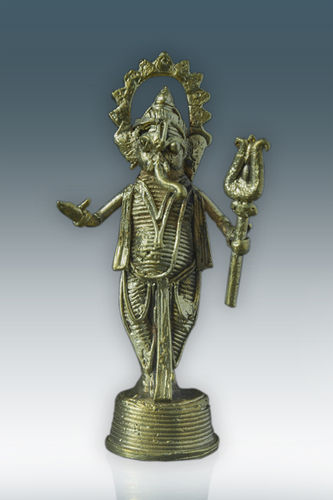 Dhokra Ganesha Holding Trishul (GD002 D)