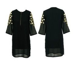 Black Georgette Kurti