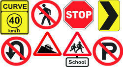 Reflective Warning Signages